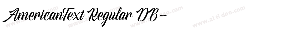 AmericanText Regular DB字体转换